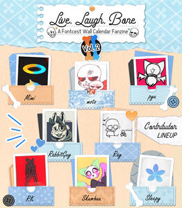 Page 2 of the Contributor Lineup with Mimi, moto, pyu, RabbitGuy, Ray, RK, Skumhuu, and Sleepy