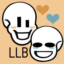 Papyrus and Sans blushing with hearts